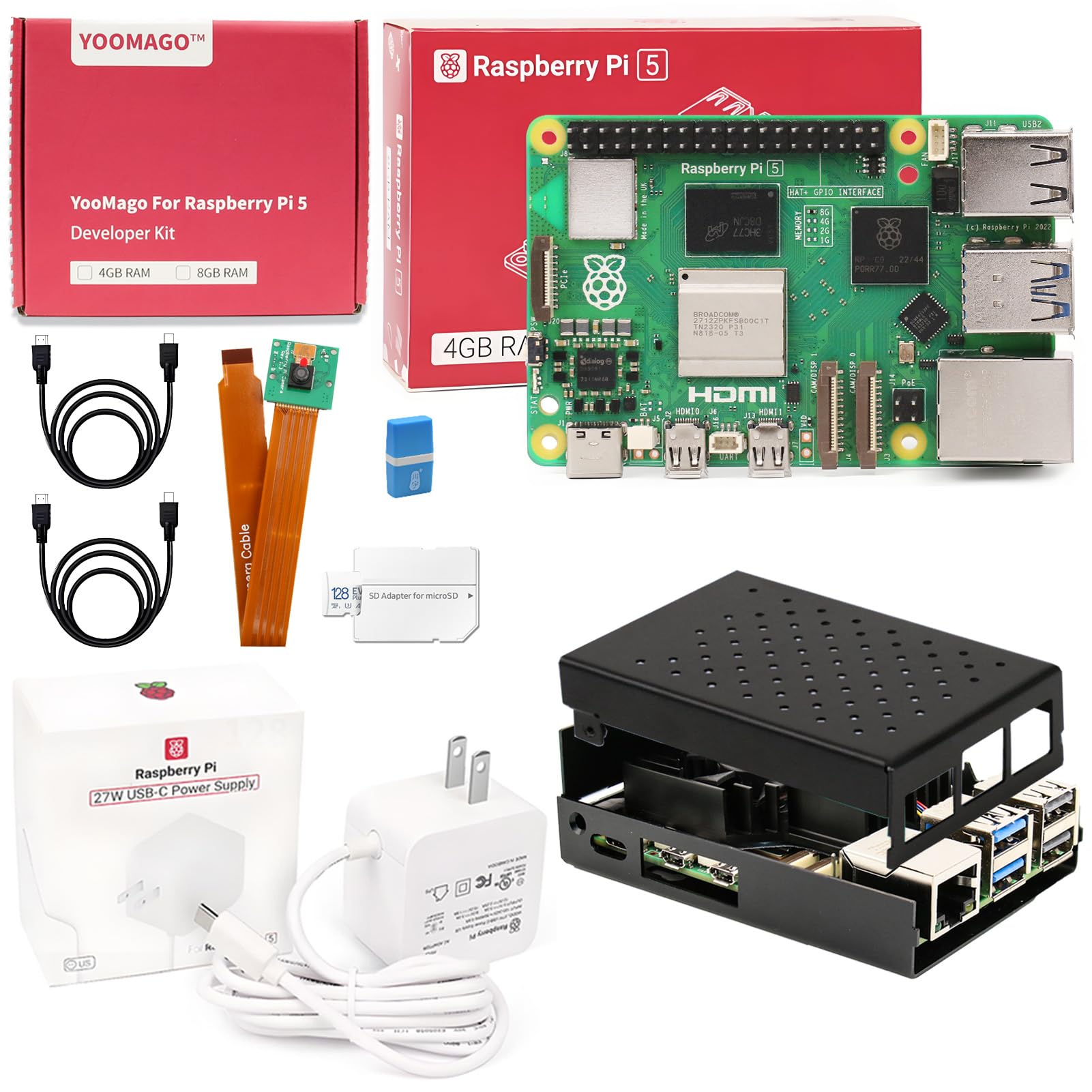 Raspberry Pi 4 8Gb Ram Kit - Nueva Placa de Desarrollo Original Raspberry