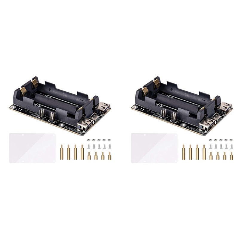 Raspberry Pi Uninterrupted Power Supply Ups 18650 - AA08-2X Para Raspberry Pi 4, Fuente