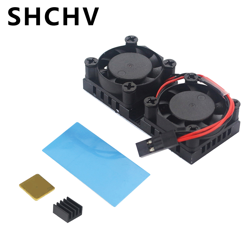 Raspberry Pi Water Cooling Kit - Raspberry Pi 4 ventilador doble con