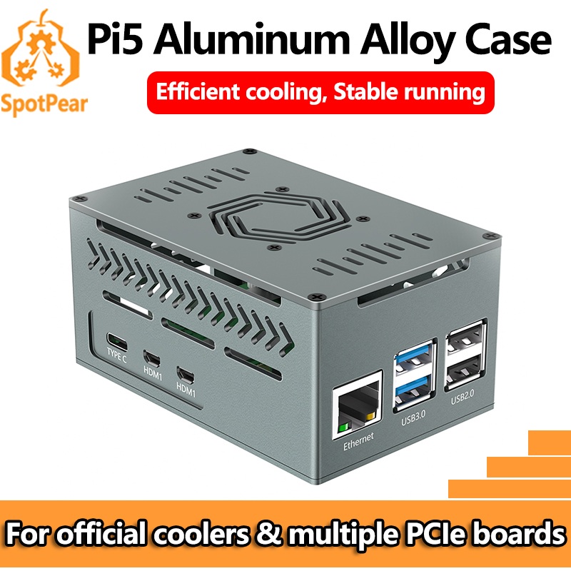 Argon One V3 M.2 Nvme Case - Caja de Metal de aluminio Raspberry