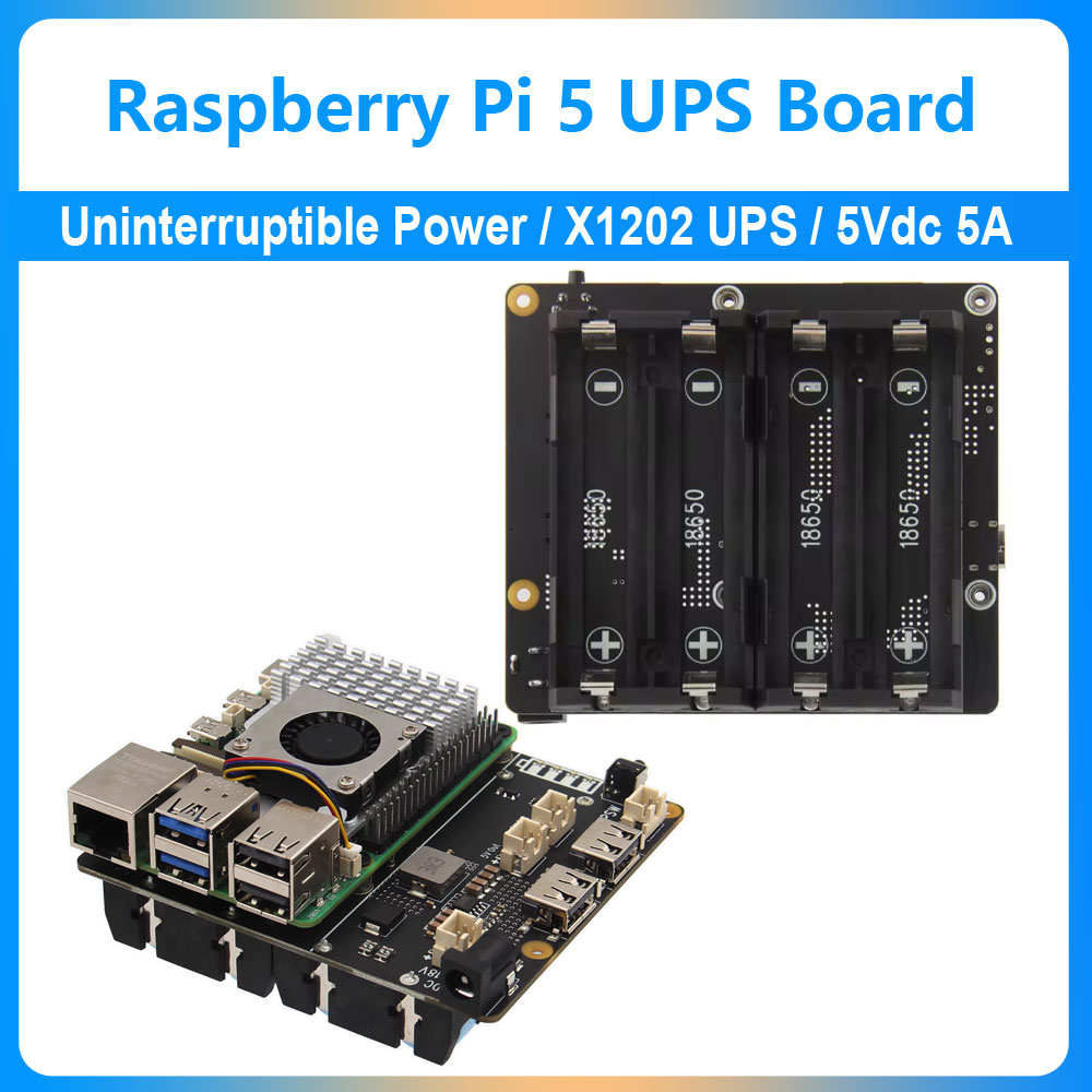 Raspberry Pi Uninterrupted Power Supply Ups 18650 - Placa de Expansión UPS para Raspberry