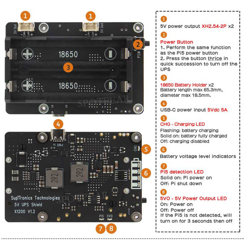 Placa de Expansión UPS para Ra - Raspberry Pi Uninterrupted Power Supply Ups 18650 reseña y precio