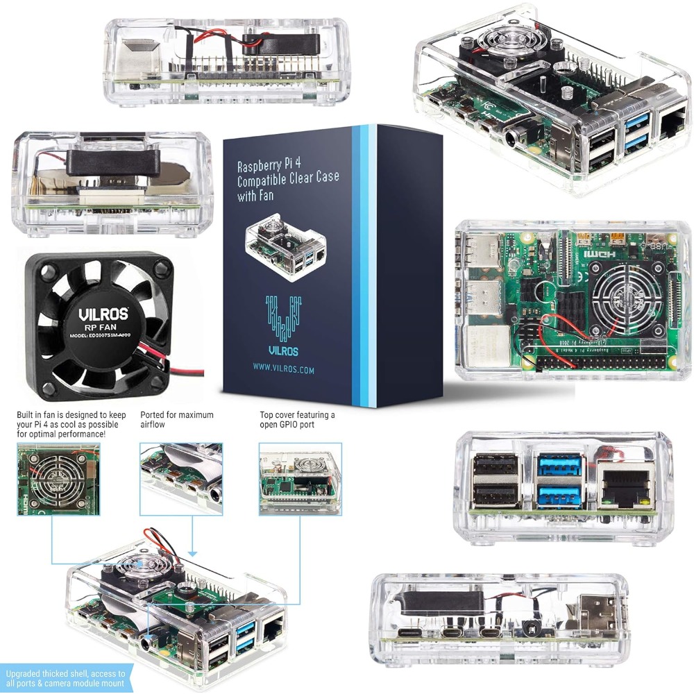 Kit de Inicio con Carcasa ABS  - Raspberry Pi 4 8Gb Ram Kit reseña y precio