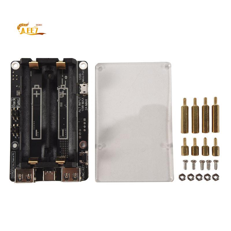 AEE7-Para Raspberry Pi 4, Fuen - Raspberry Pi Uninterrupted Power Supply Ups 18650 reseña y precio